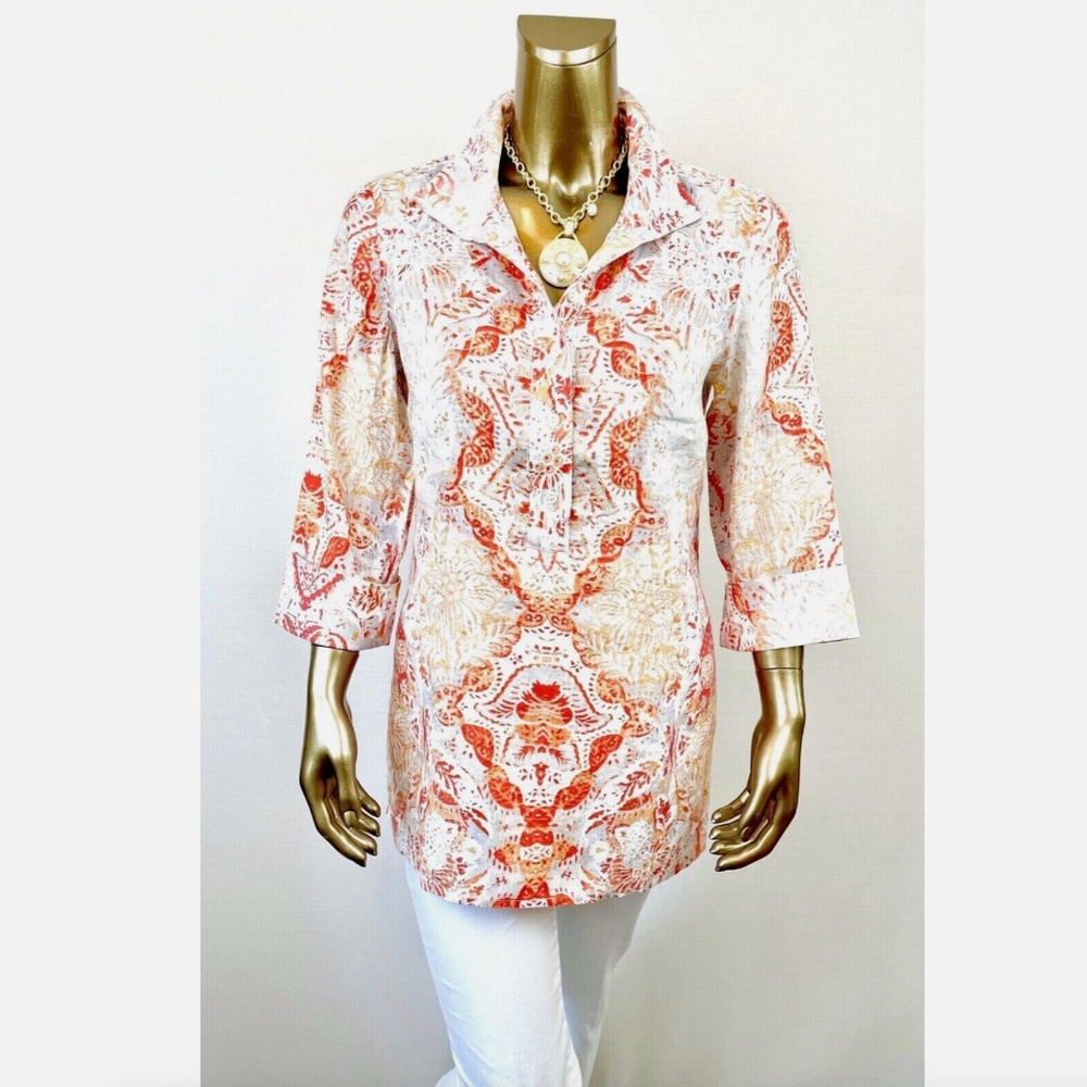 *NWT CLOSING SALE - CHICO'S $99 SIZE-0 100% LINEN PULLOVER (S)